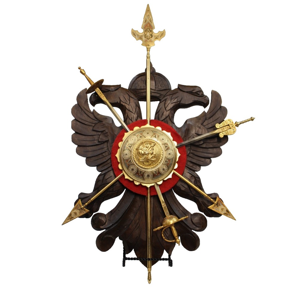 Spanish Toledo Decorative Wall Plaque Crossed Removeable Swords Medieval Style